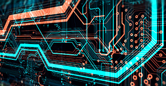 inside a computer technology wire path