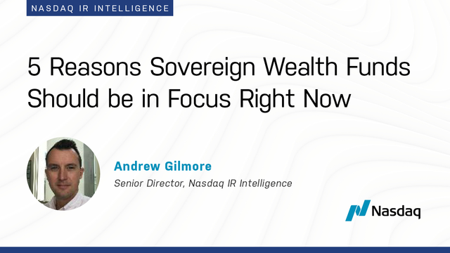 Five reasons why Sovereign Wealth Funds