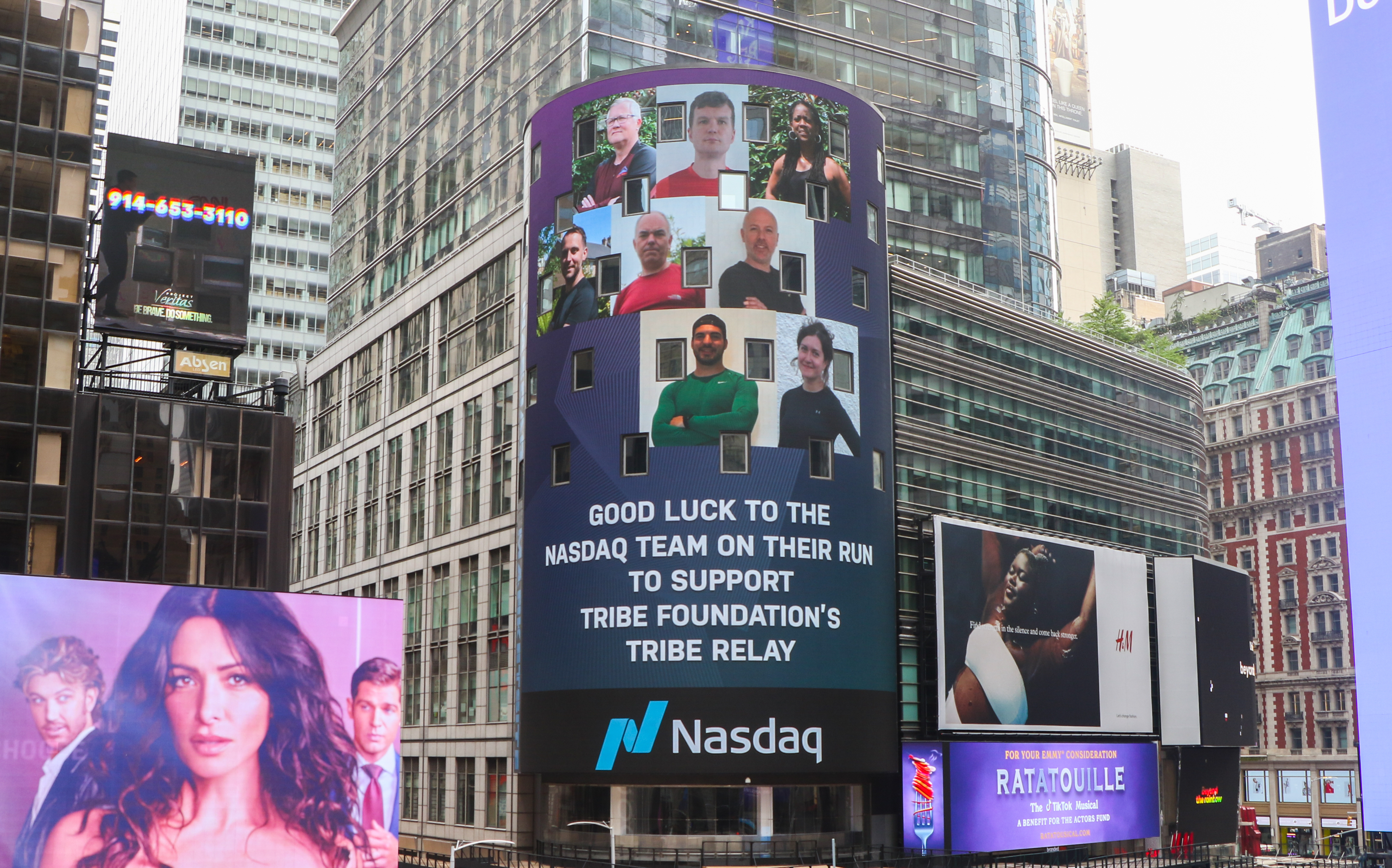 Good luck to the Nasdaq team on their run to support Tribe Foundation's Tribe Relay