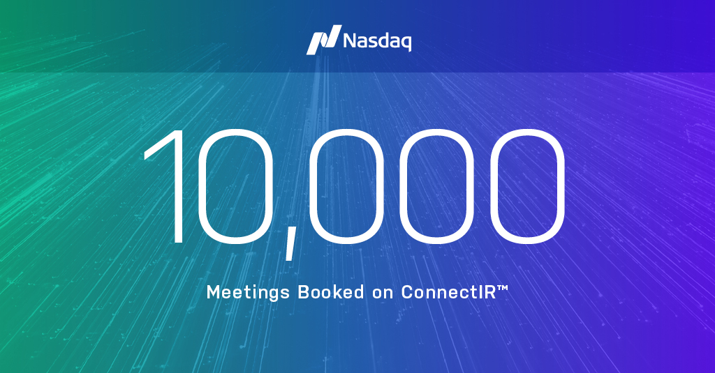 10,000 Meetings Booked on ConnectIR