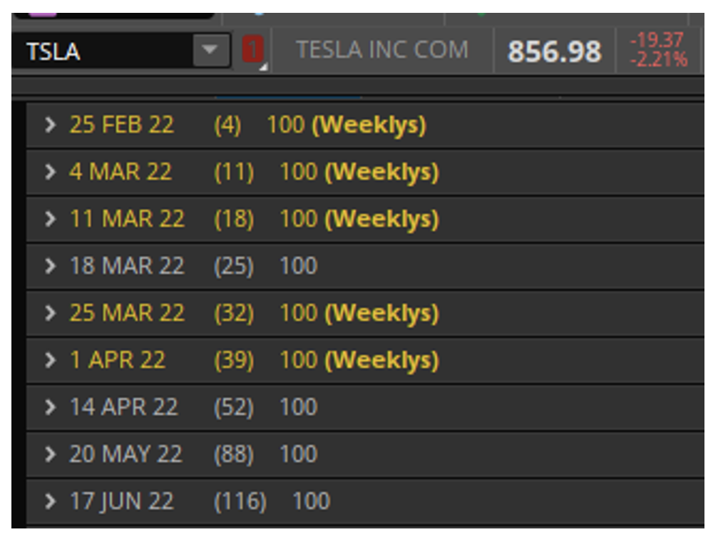 Tesla options