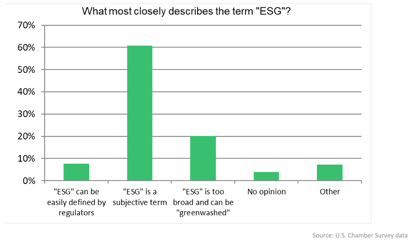 Most companies see ESG as a subjective term