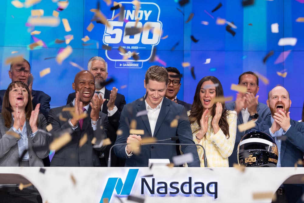 Nasdaq MarketSite - Indy 500