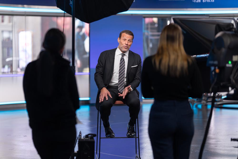 Tony Robbins in Studio B at Nasdaq MarketSite