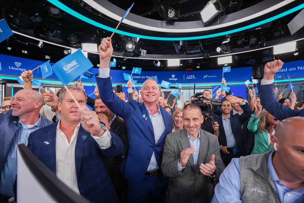 Lineage in Studio B at Nasdaq MarketSite