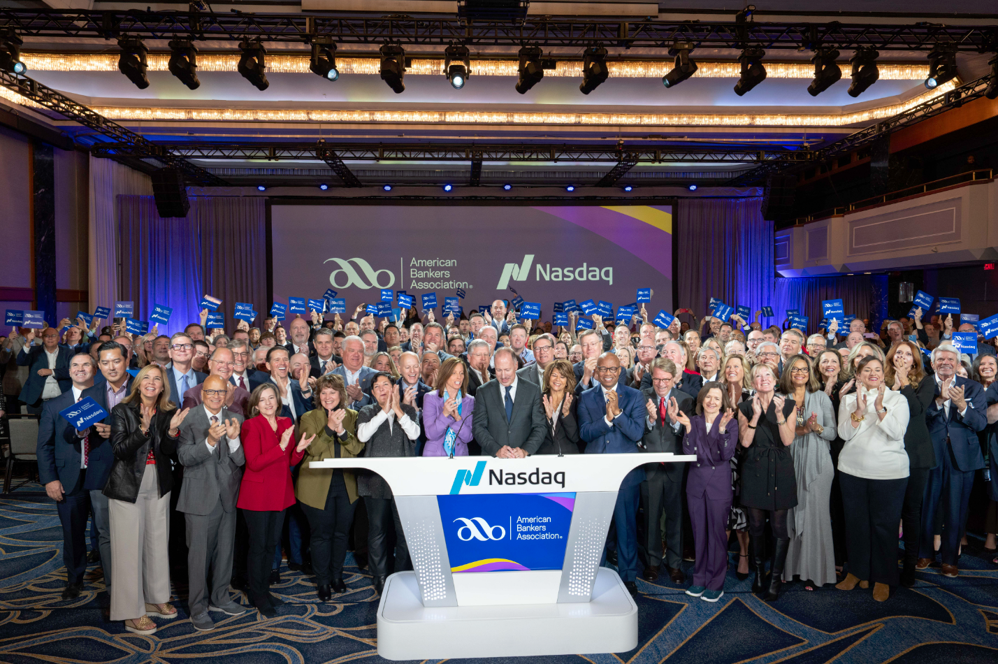 Attendees of ABA’s Annual Convention Join ABA President and CEO Rob Nichols and Nasdaq Chair and CEO Adena Friedman on Stage