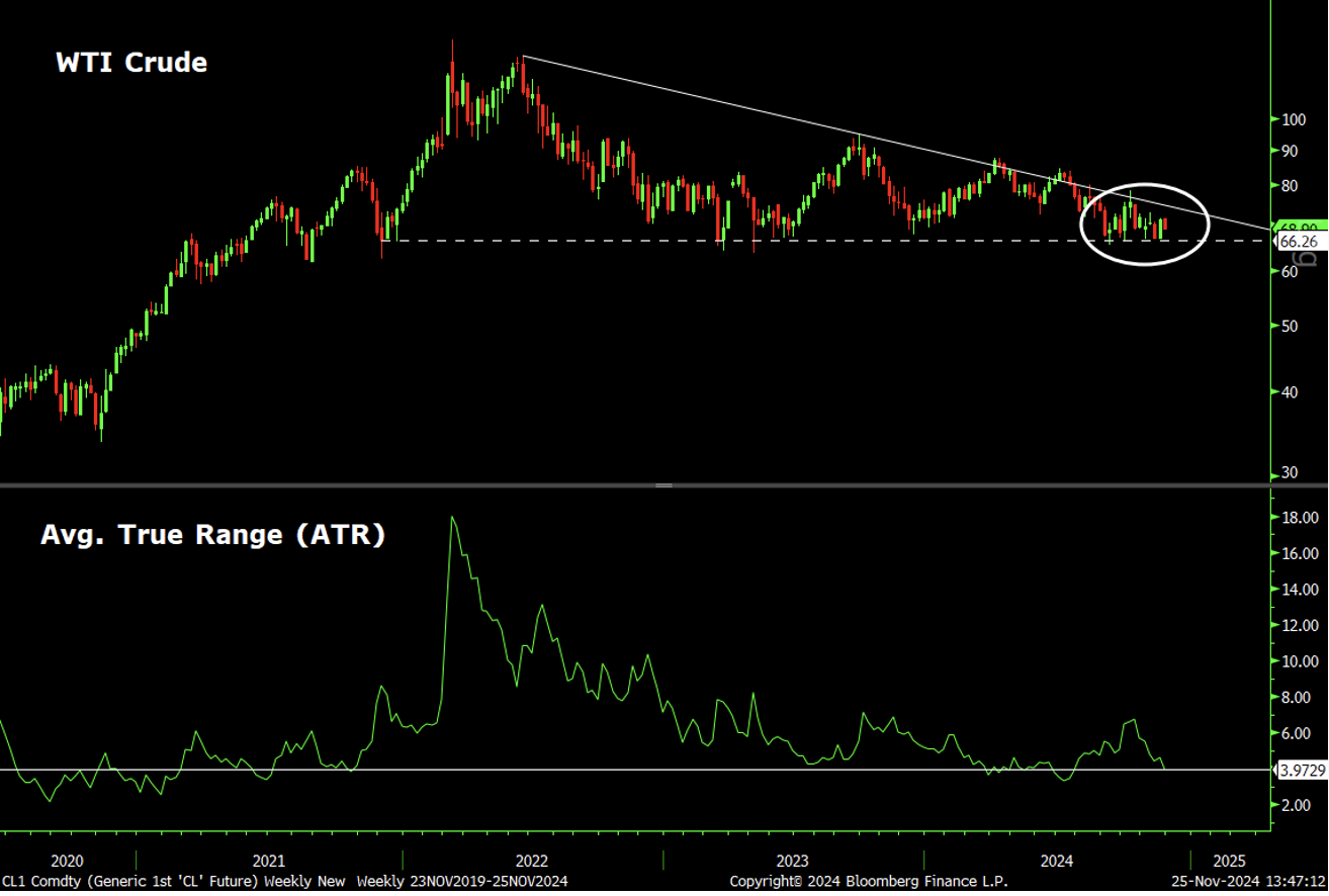 WTI Crude (weekly period)