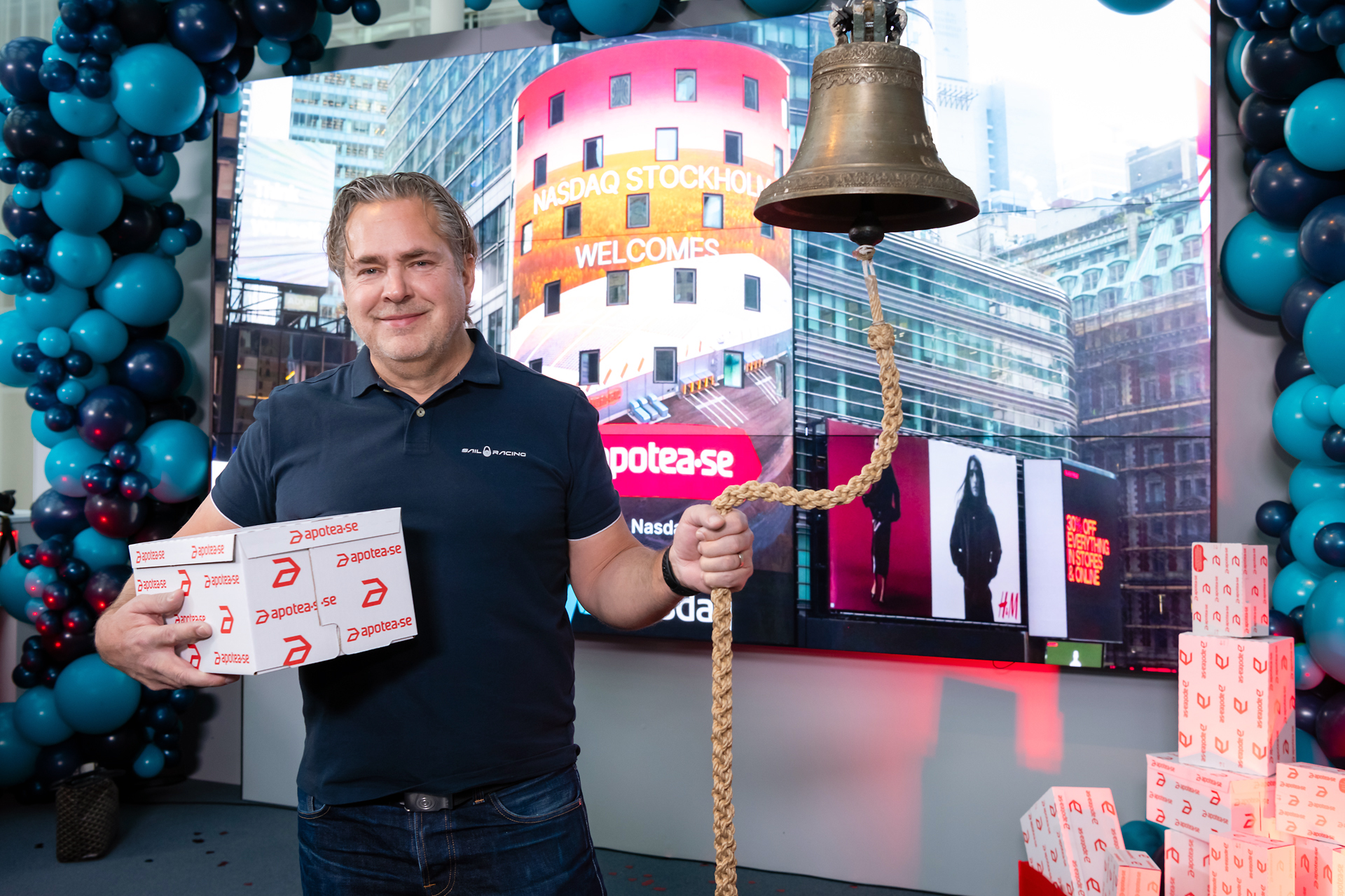 Apotea CEO Pär Svärdson at Nasdaq’s Bell Ceremony