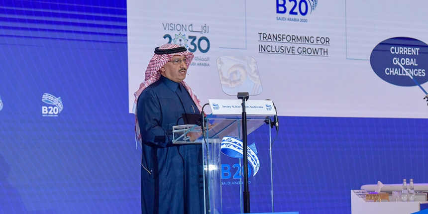 B20 Chair Yousef Al-Benyan said the passport could be especially helpful to small businesses recovering from COVID-19 economic slowdowns. (B20)