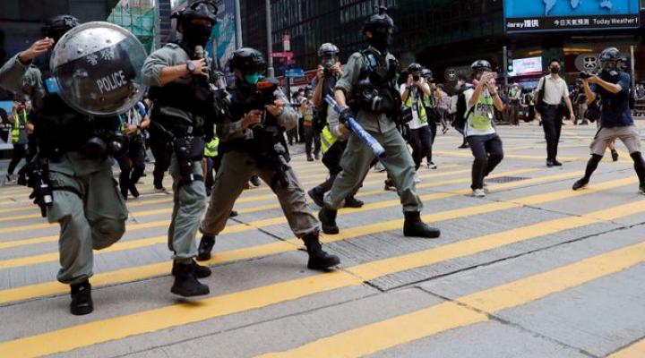 Riot police deployed across Hong Kong as U.S.-China tensions rise | Nasdaq