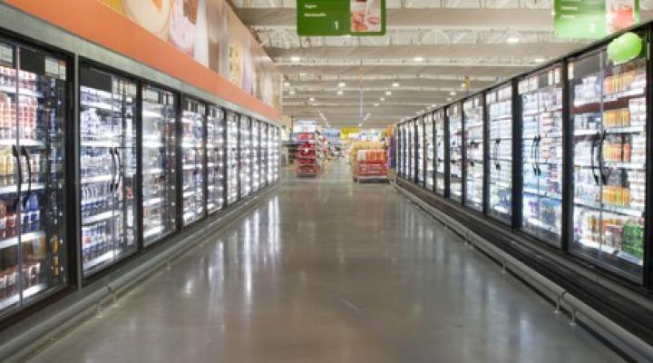 The interior of a Walmart store in Mexico.