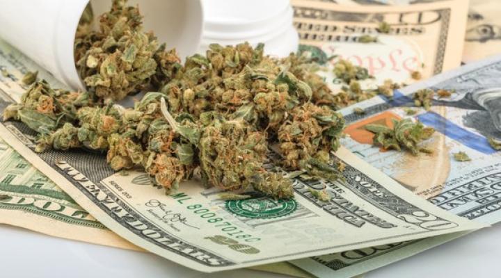 Marijuana On Top Of Money Getty