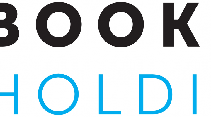 Booking Holdings logo in black and blue.