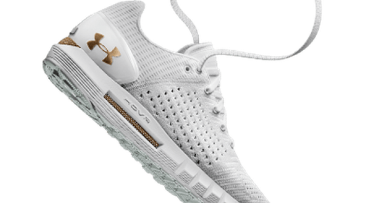 A white Under Armour Hovr shoe