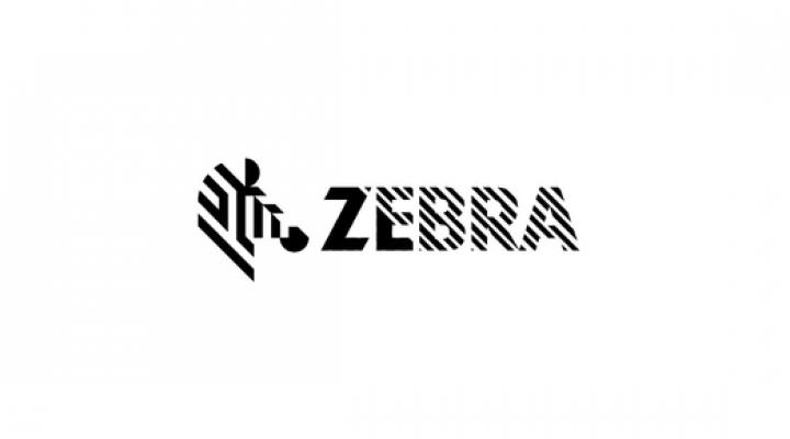 Zebra's corporate logo in the expected black and white.