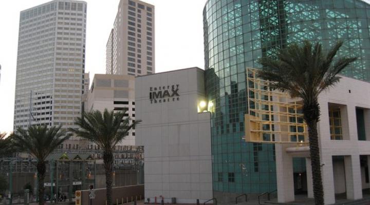 Exterior of the IMAX theater, New Orleans.