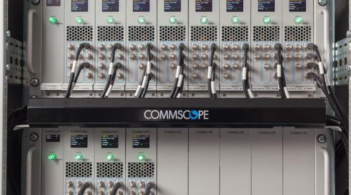 A CommScope cable tray.