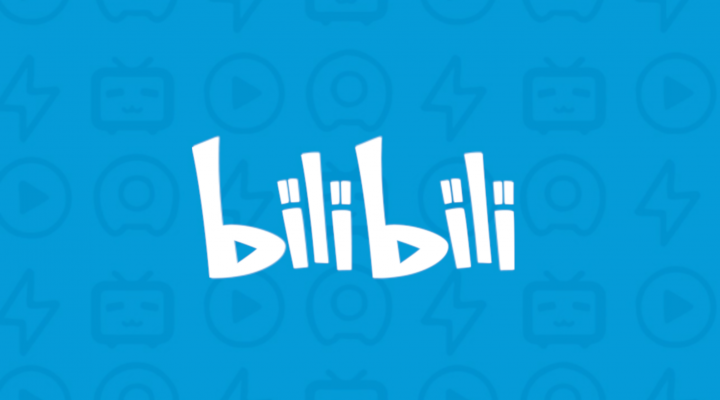 Bilibili's logo, white on a blue backdrop.