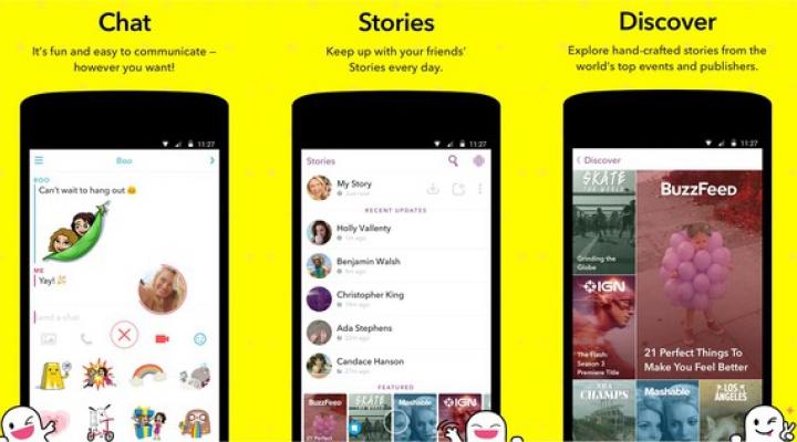 Snap's mobile app.