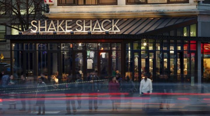 The street view of a Shake Shack restaurant