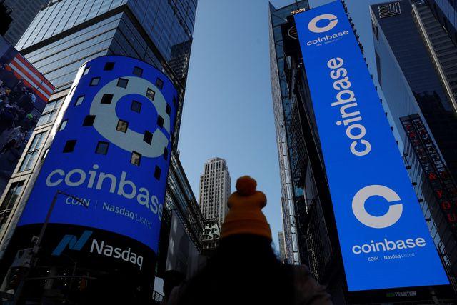 Coinbase on the Nasdaq Tower