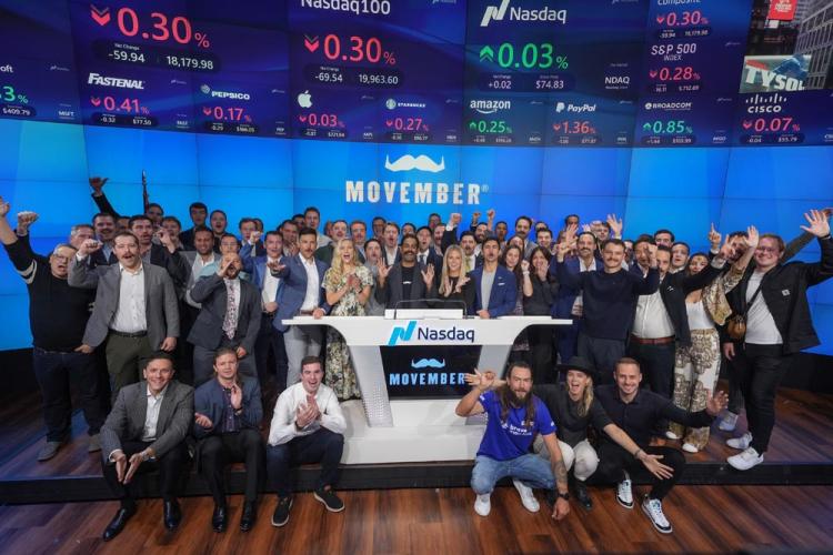 Movember Rings the Opening Bell