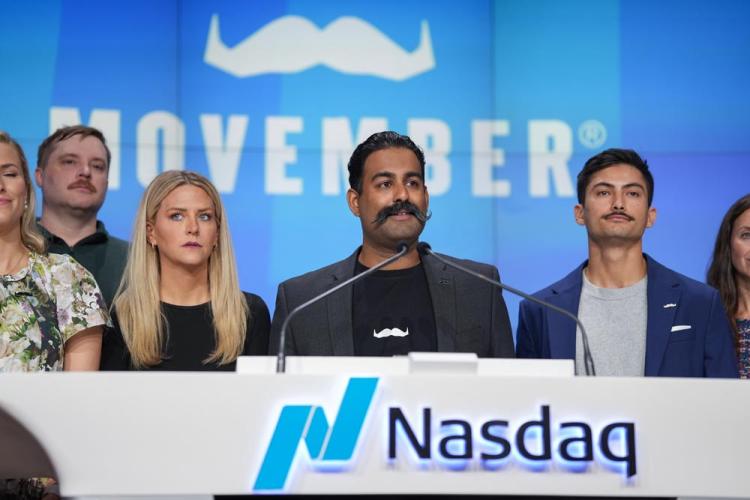 Movember Rings the Opening Bell