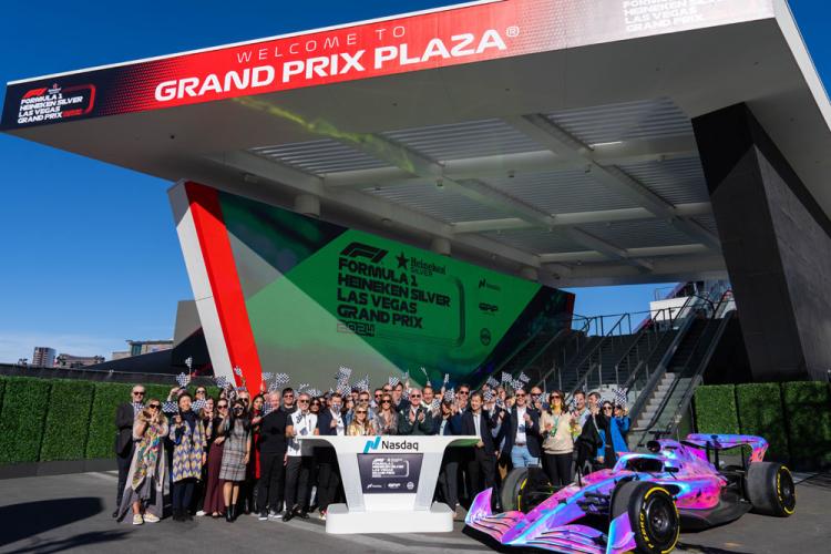 Liberty Media and Formula 1® ring the Nasdaq stock market closing bell on November 22, 2024.