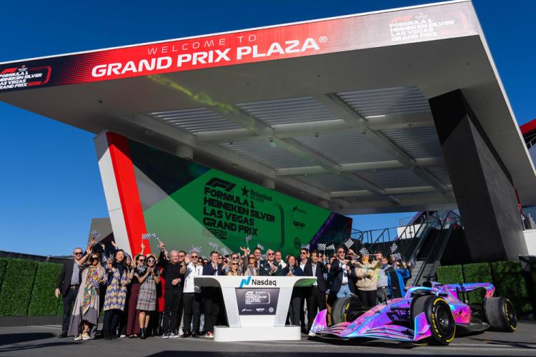 Liberty Media and Formula 1® ring the Nasdaq stock market closing bell on November 22, 2024.