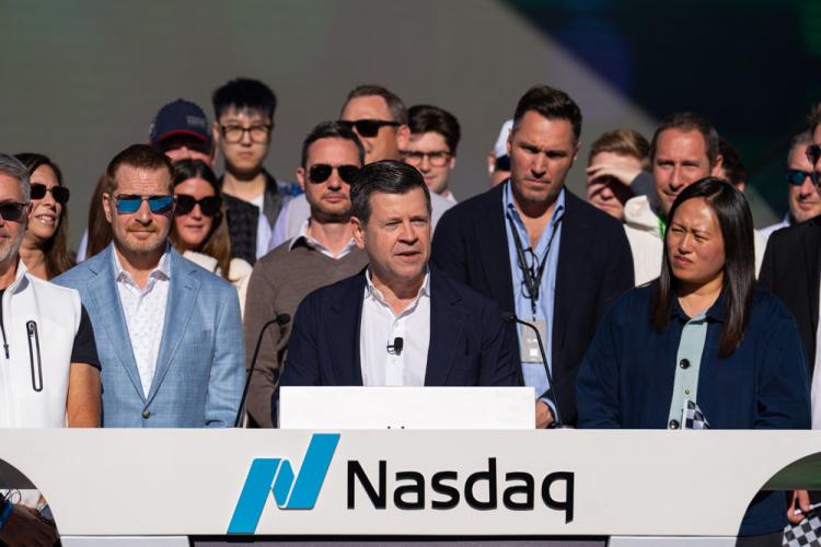 Liberty Media and Formula 1® ring the Nasdaq stock market closing bell on November 22, 2024.