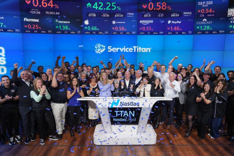 ServiceTitan rings the Nasdaq stock market closing bell on December 12, 2024.