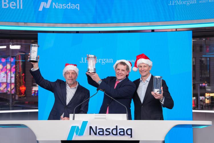 J.P. Morgan Asset Management rings the Nasdaq stock market closing bell on December 19, 2024.