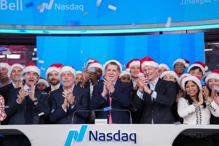 J.P. Morgan Asset Management rings the Nasdaq stock market closing bell on December 19, 2024.