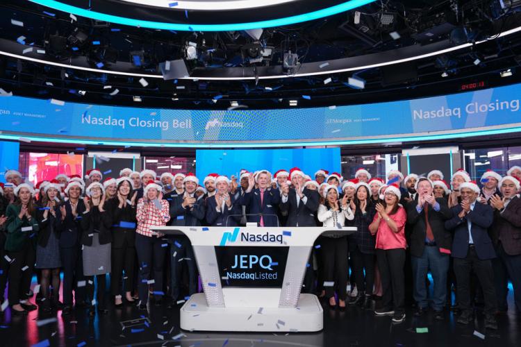 J.P. Morgan Asset Management rings the Nasdaq stock market closing bell on December 19, 2024.