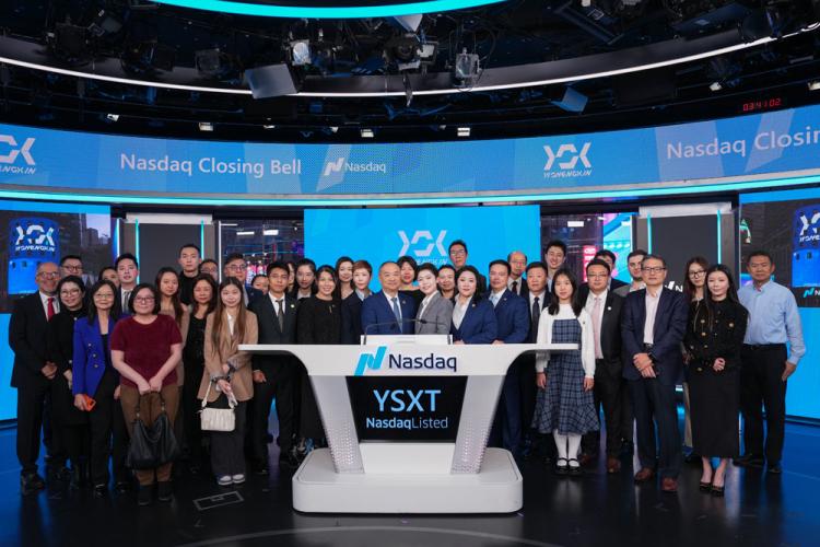 YSX TECH. CO., LTD rings the Nasdaq stock market closing bell on December 20, 2024.