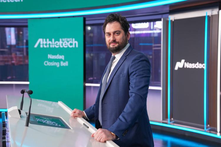 Athletech News rings the Nasdaq stock market closing bell on January 7, 2024.