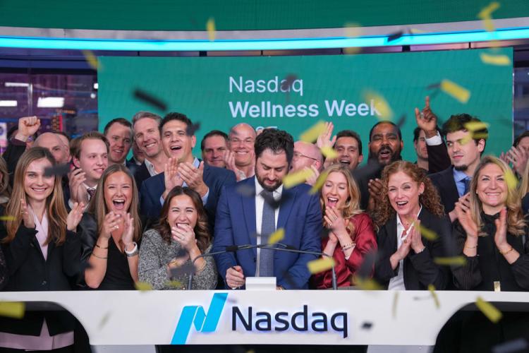 Athletech News rings the Nasdaq stock market closing bell on January 7, 2024.