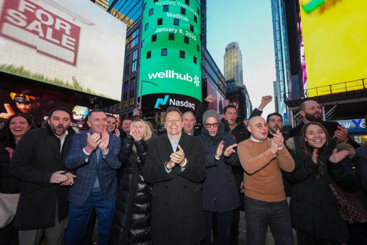 Wellhub rings the Nasdaq stock market closing bell on January 8, 2024.