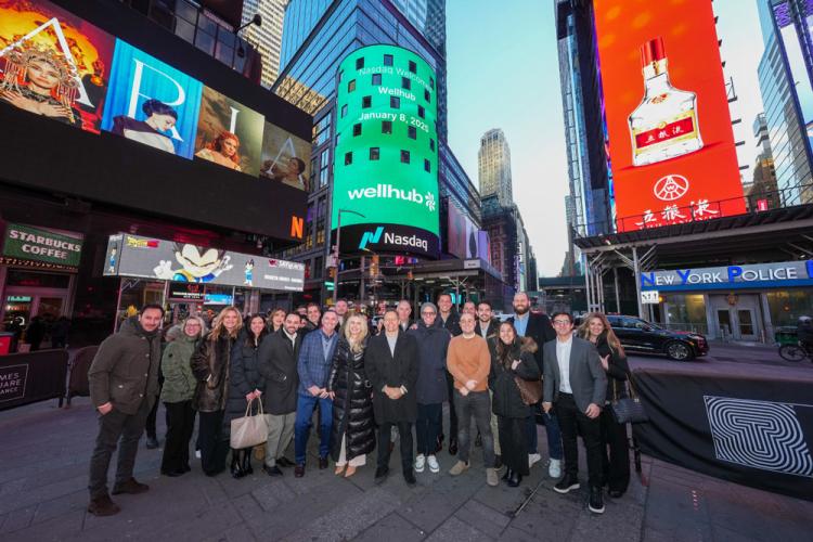 Wellhub rings the Nasdaq stock market closing bell on January 8, 2024.