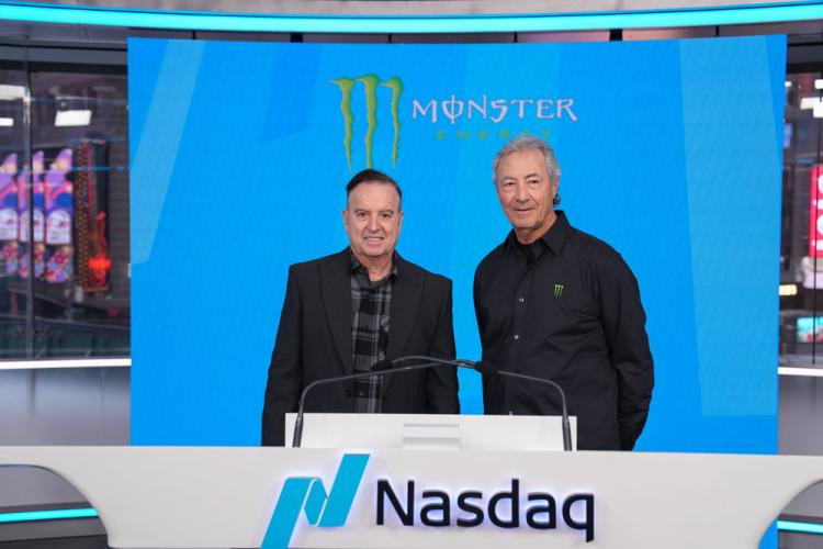 Monster Beverage Corporation rings the Nasdaq stock market closing bell on January 21, 2025.