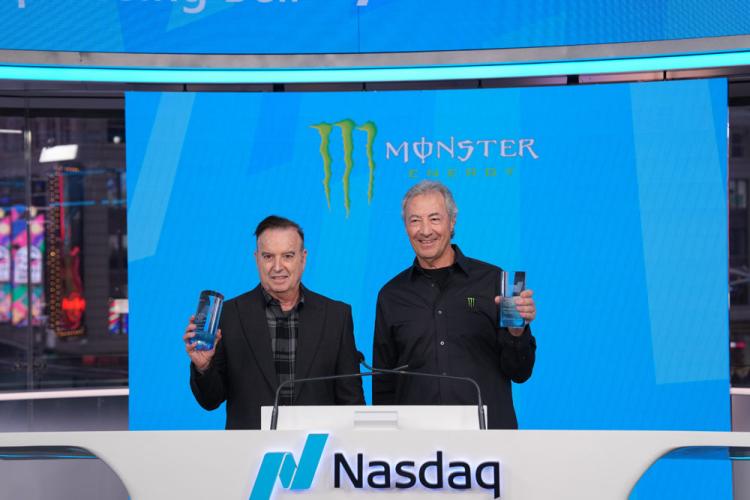 Monster Beverage Corporation rings the Nasdaq stock market closing bell on January 21, 2025.